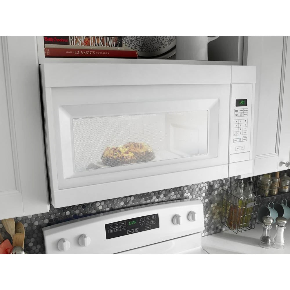 AMANA 1.6 Cu. Ft. Over-the-Range Microwave with Add 0:30 Seconds - White (AMV2307PFW)