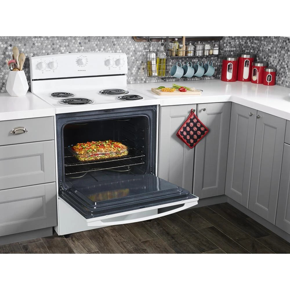 AMANA 1.6 Cu. Ft. Over-the-Range Microwave with Add 0:30 Seconds - White (AMV2307PFW)