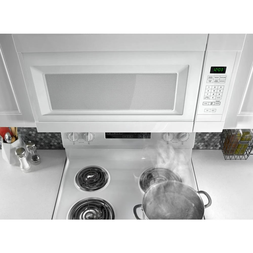 AMANA 1.6 Cu. Ft. Over-the-Range Microwave with Add 0:30 Seconds - White (AMV2307PFW)