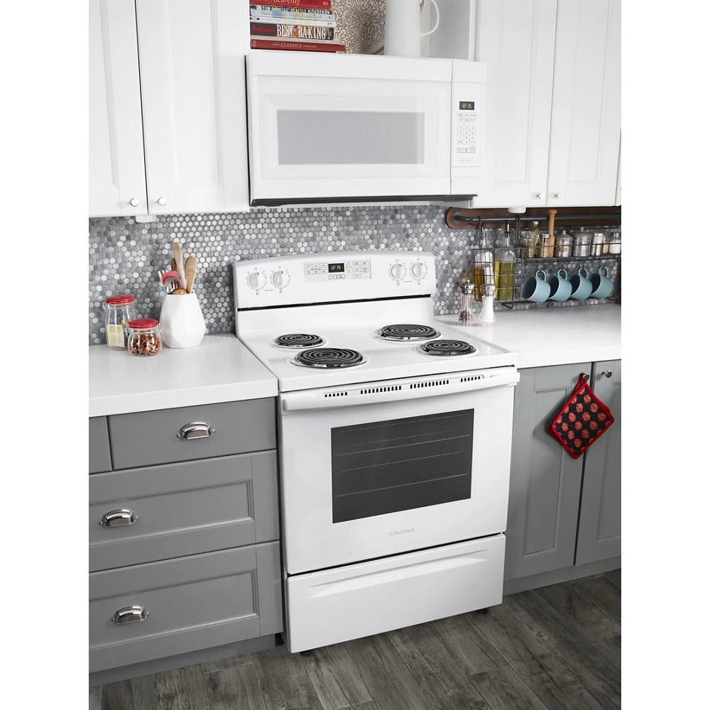 AMANA 1.6 Cu. Ft. Over-the-Range Microwave with Add 0:30 Seconds - White (AMV2307PFW)