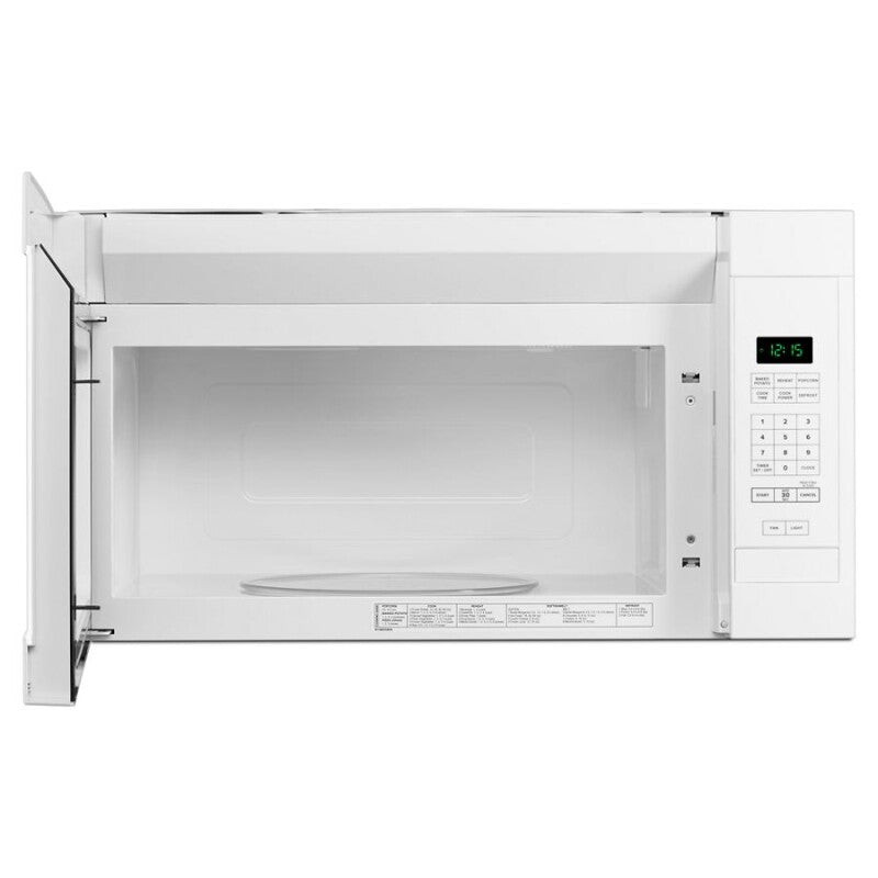 Amana 1.6 Cu. Ft. Over-the-Range Microwave with Add 0:30 Seconds - White (AMV2307PFW)