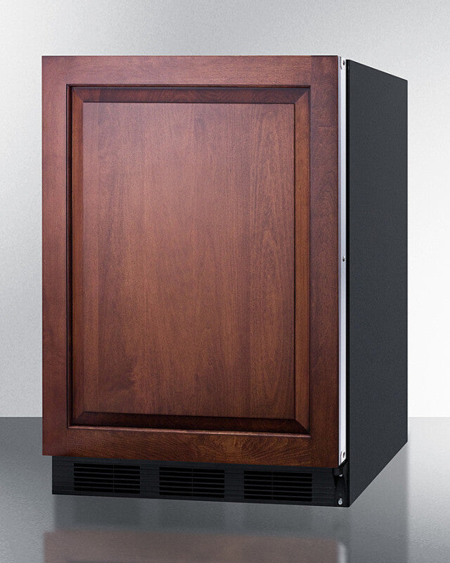 SUMMIT 24" Wide Built-In All-Refrigerator, ADA Compliant (Panel Not Included) - Black (AR5BIF)