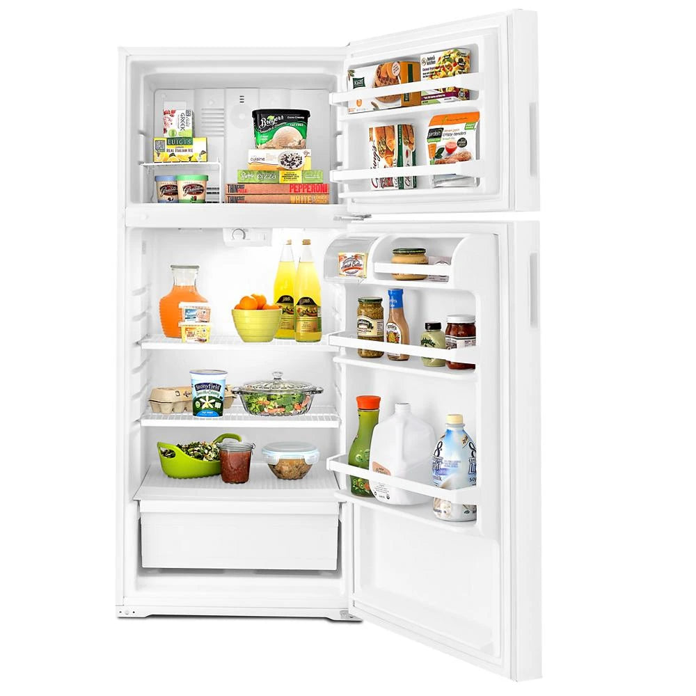 AMANA 28-Inch 28-inch Top-Freezer Refrigerator with Dairy Bin - White (ART104TFDW)