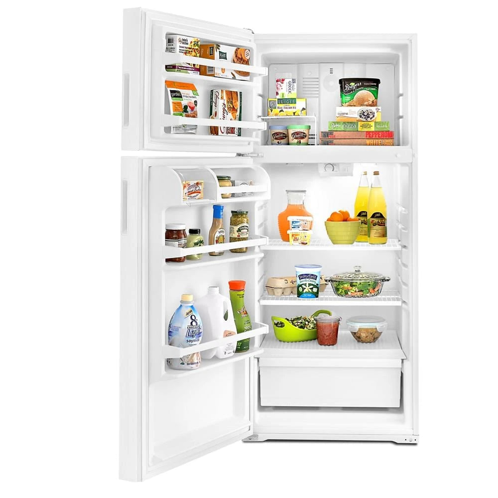 AMANA 28-Inch 28-inch Top-Freezer Refrigerator with Dairy Bin - White (ART104TFDW)