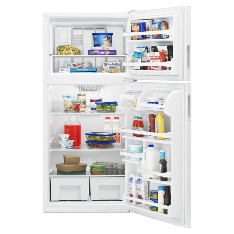 AMANA 30-inch Amana(R) Top-Freezer Refrigerator with Glass Shelves -  (ART318FFDW)