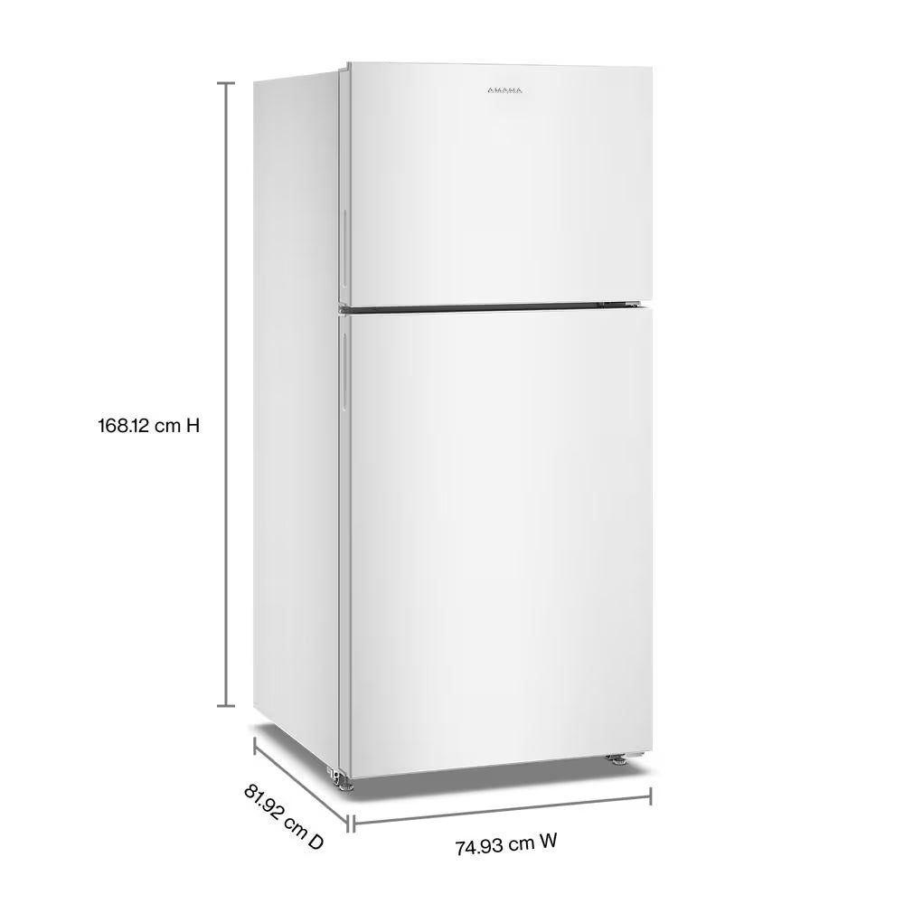 AMANA 30-Inch Wide Garage Ready Top-Freezer Refrigerator?19 Cu. Ft. - White (ARTX2419SW)