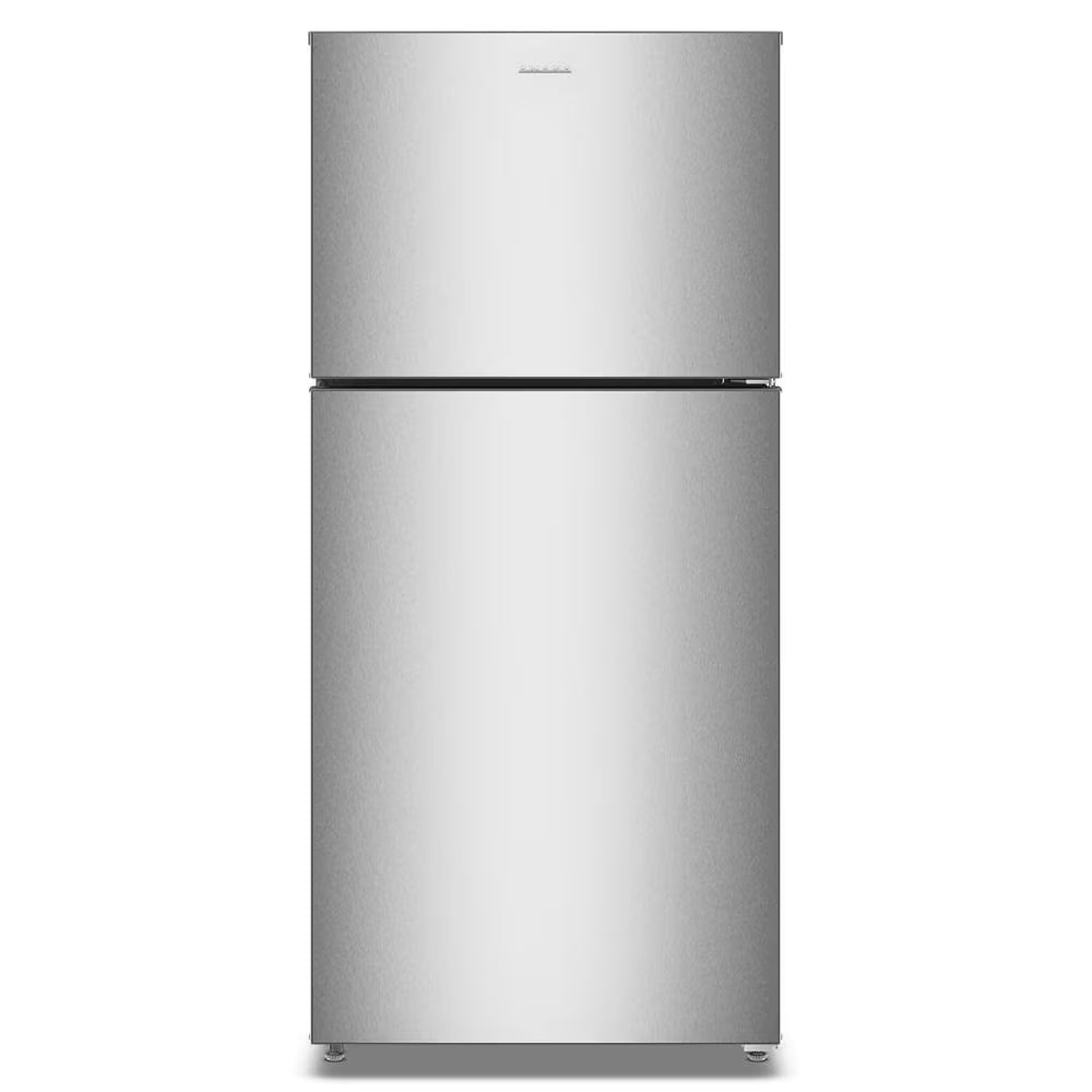 AMANA 30-Inch Wide Garage Ready Top-Freezer Refrigerator?19 Cu. Ft. - Fingerprint-Resistant Stainless Finish (ARTX2419SZ)