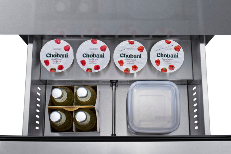 SUMMIT 24" Wide 2-Drawer All-Refrigerator, ADA Compliant - Stainless Steel (ASDR2414)