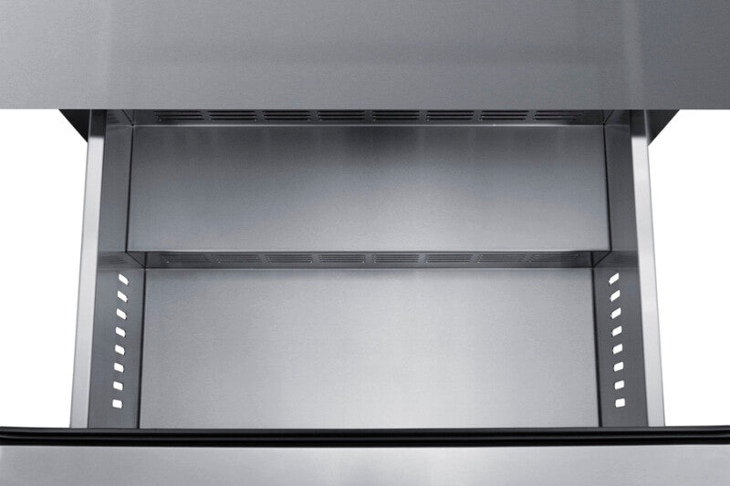 SUMMIT 24" Wide 2-Drawer All-Refrigerator, ADA Compliant - Stainless Steel (ASDR2414)