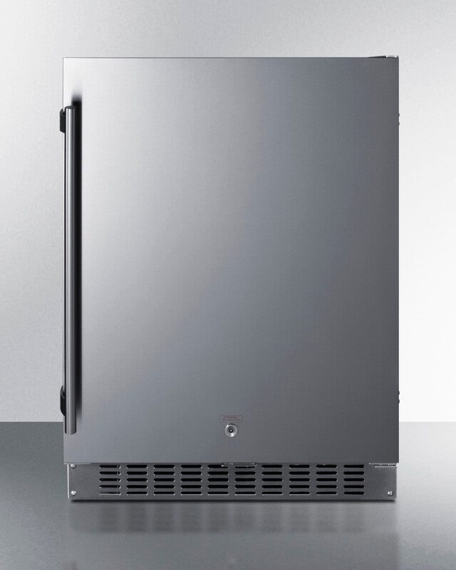 Summit 24" Wide Built-In All-Refrigerator, ADA Compliant - Stainless Steel (ASDS2413CSS)