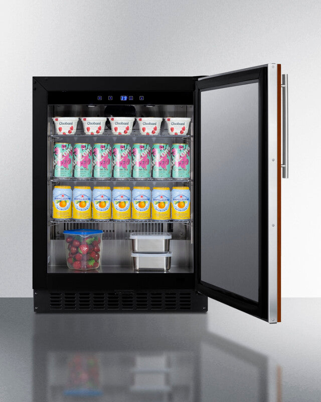 SUMMIT 24" Wide Built-In All-Refrigerator, ADA Compliant (Panel Not Included) - Panel-Ready (ASDS2413IF)