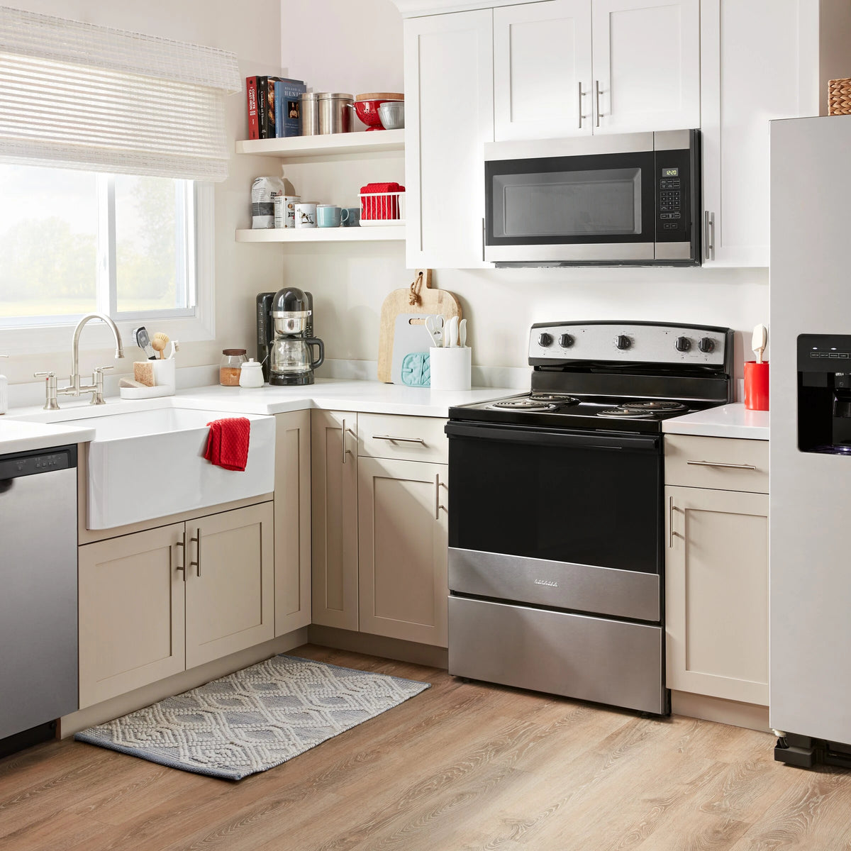 AMANA 36-inch Wide Side-by-Side Refrigerator with Dual Pad External Ice and Water Dispenser - 25 Cu. Ft. - Fingerprint-Resistant Stainless Finish (ASI2575GRS)