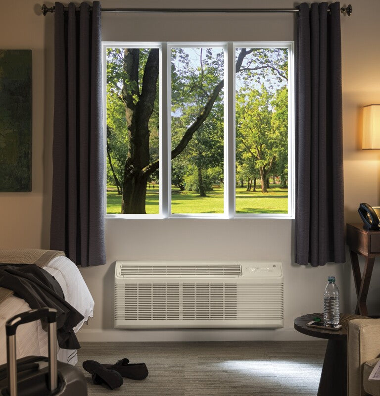 GE Zoneline Cooling and Electric Heat Unit, 230/208 Volt - Gray (AZ45E15DAB)