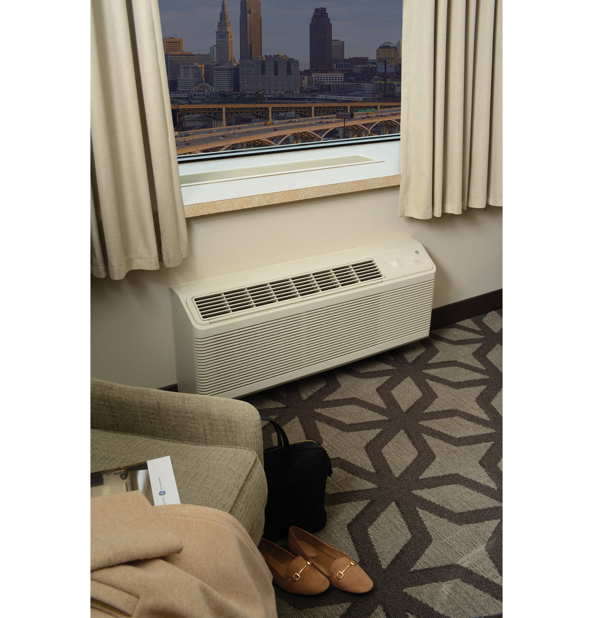 GE Zoneline Heat Pump Unit, 230/208 Volt - Gray (AZ65H15DAB)