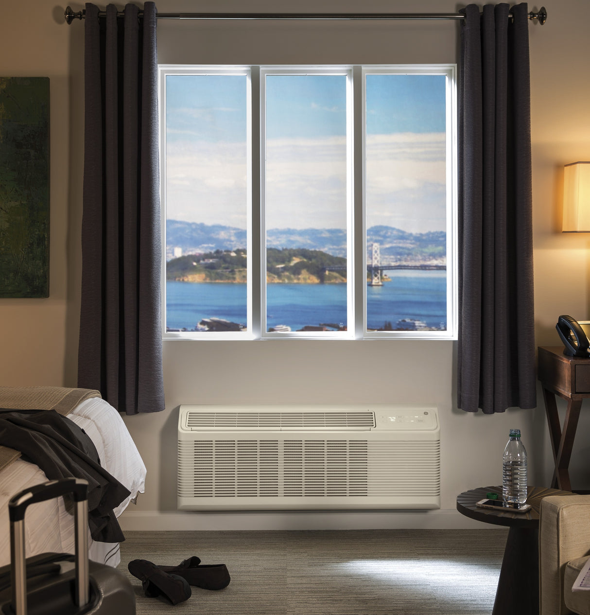 GE Zoneline Heat Pump Unit with ICR, 230/208 Volt - Gray (AZ65H15DAD)