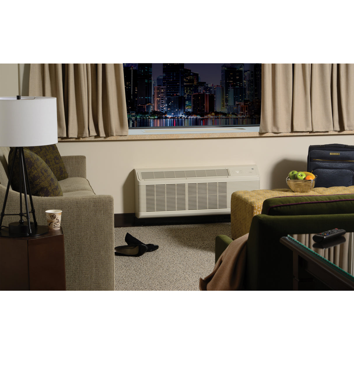 GE Zoneline Heat Pump Unit with ICR, 230/208 Volt - Gray (AZ65H15DAD)