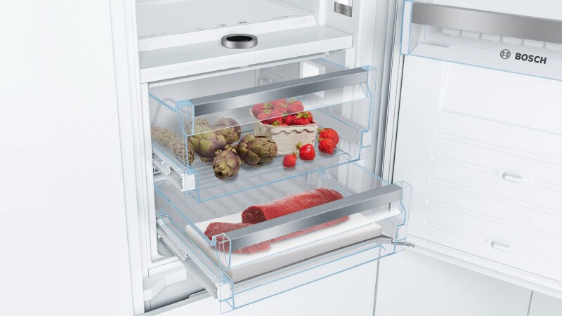 Bosch 800 Series Built-in Bottom Freezer Refrigerator 22'' soft close flat hinge - Panel Ready (B09IB91NSP)