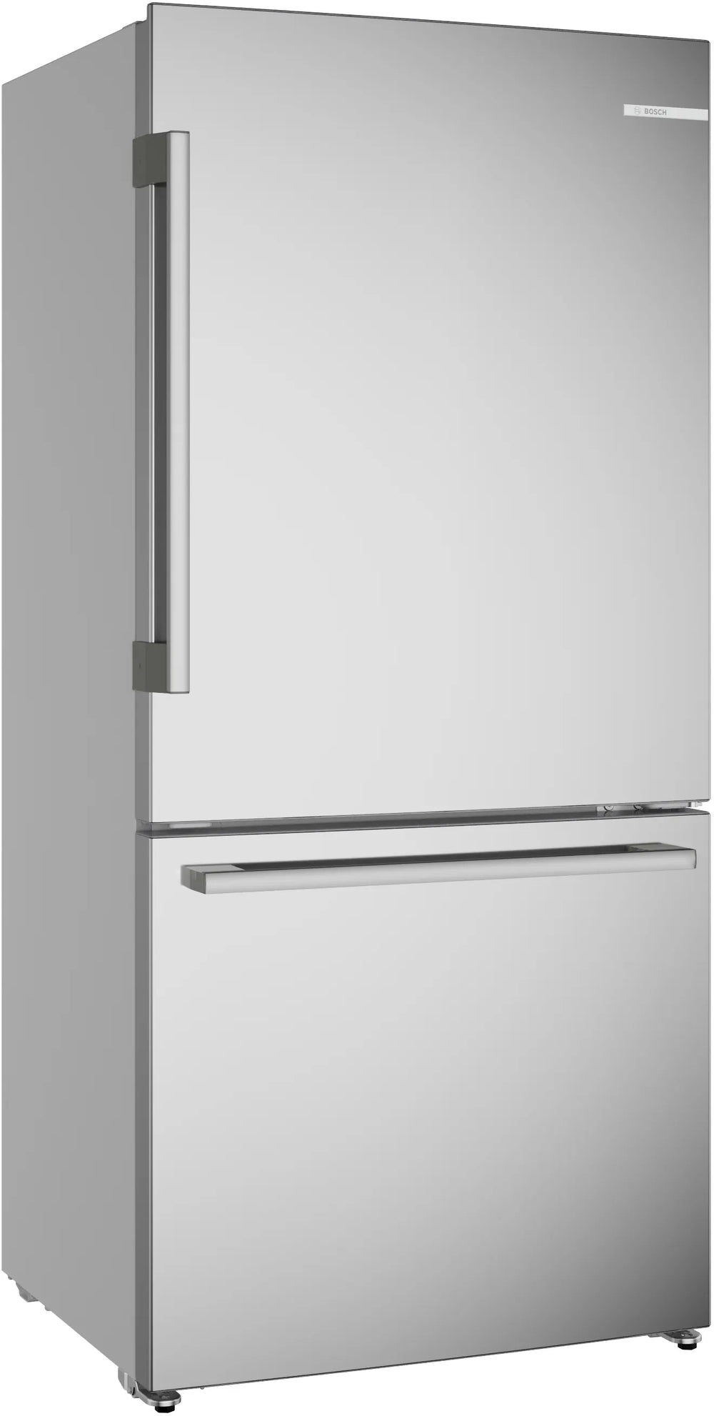 BOSCH 100 Series Freestanding Bottom Freezer Refrigerator Stainless steel (with anti-fingerprint), Total No Frost - Stainless steel (with anti-fingerprint) (B33CM10SNS)