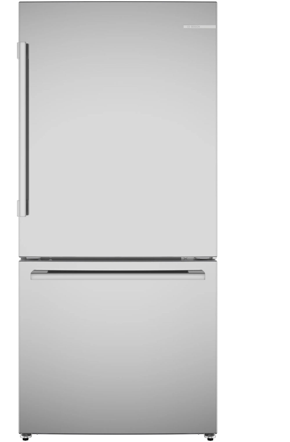 BOSCH 100 Series Freestanding Bottom Freezer Refrigerator Stainless steel (with anti-fingerprint), Total No Frost - Stainless steel (with anti-fingerprint) (B33CM10SNS)