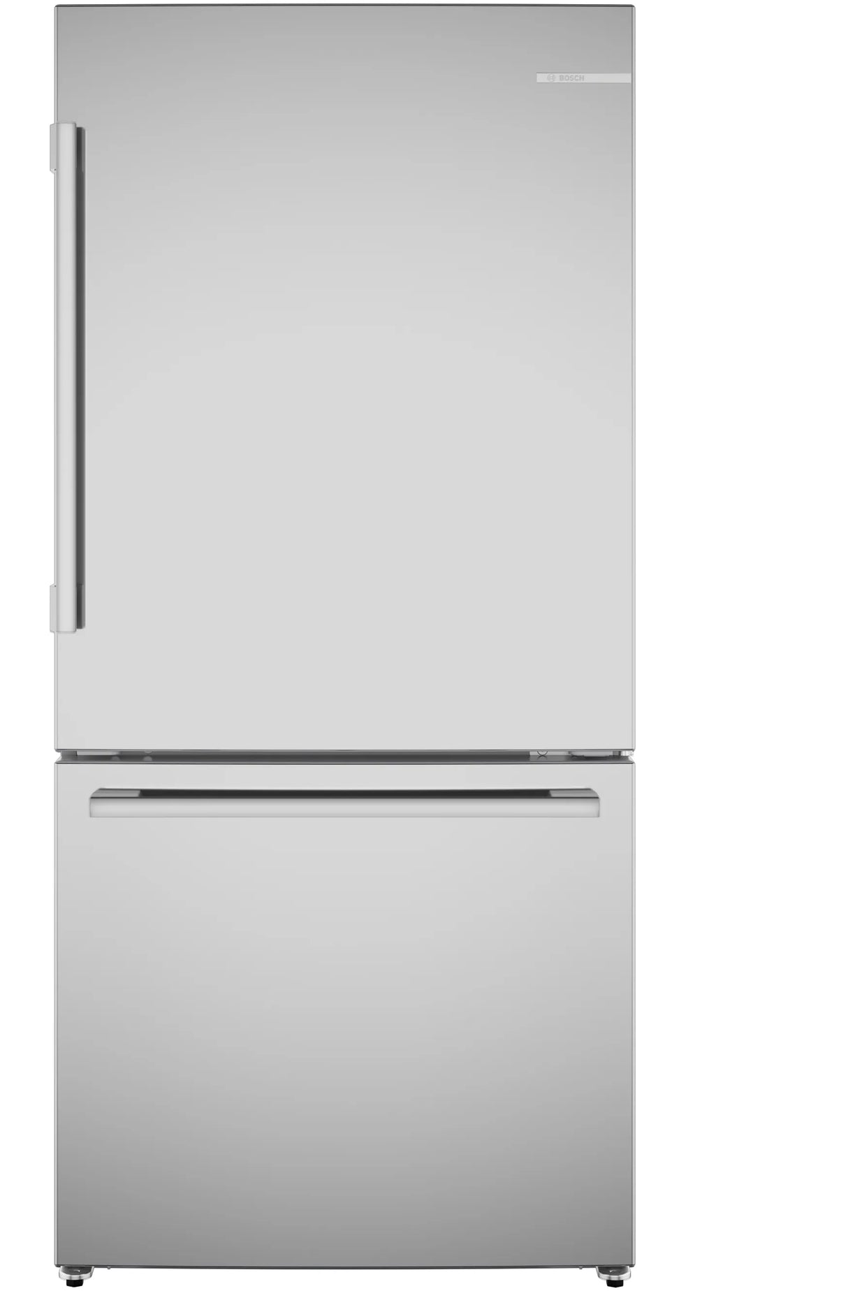 BOSCH 100 Series Freestanding Bottom Freezer Refrigerator Stainless steel (with anti-fingerprint), Total No Frost - Stainless steel (with anti-fingerprint) (B33CM10SNS)