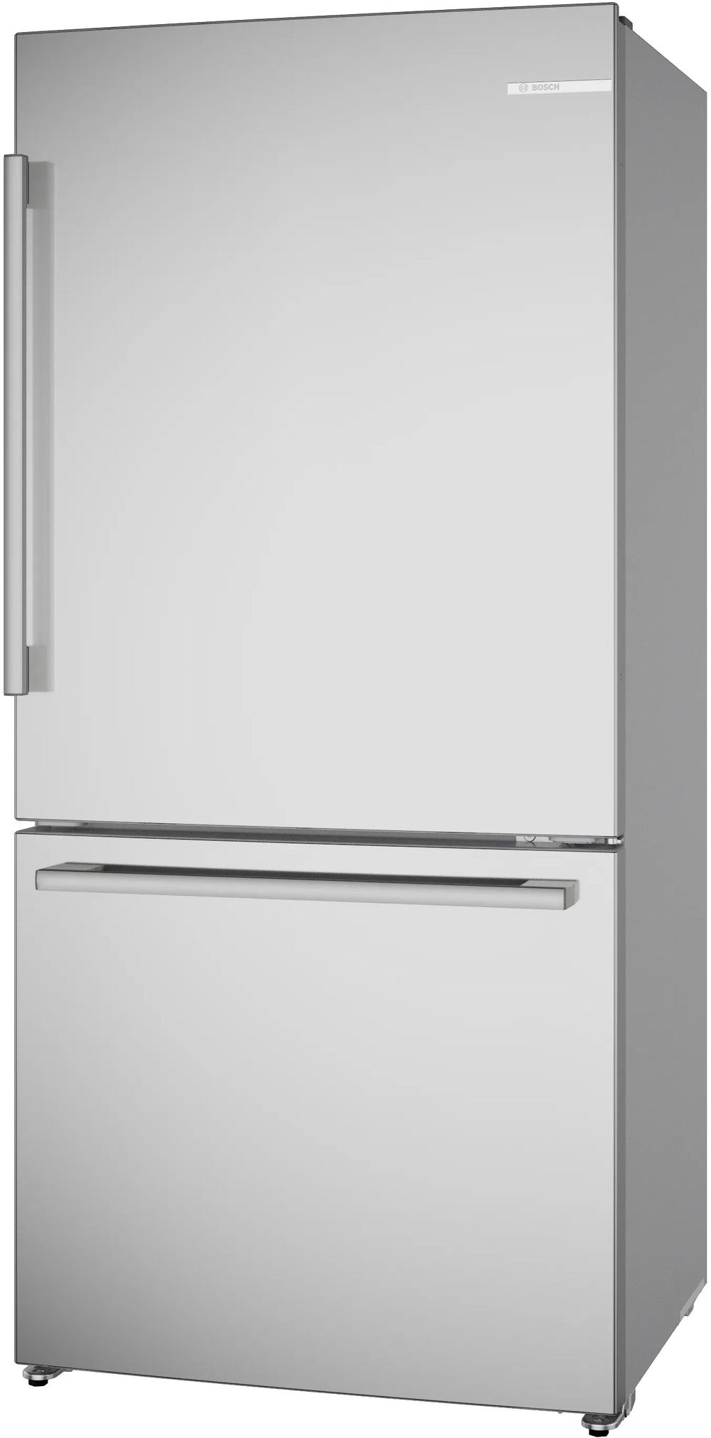 BOSCH 100 Series Freestanding Bottom Freezer Refrigerator Stainless steel (with anti-fingerprint), Total No Frost - Stainless steel (with anti-fingerprint) (B33CM10SNS)
