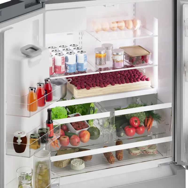 BOSCH 100 Series French Door Bottom Mount Refrigerator 36'' Brushed steel - Stainless Steel (B36CD10ENS)