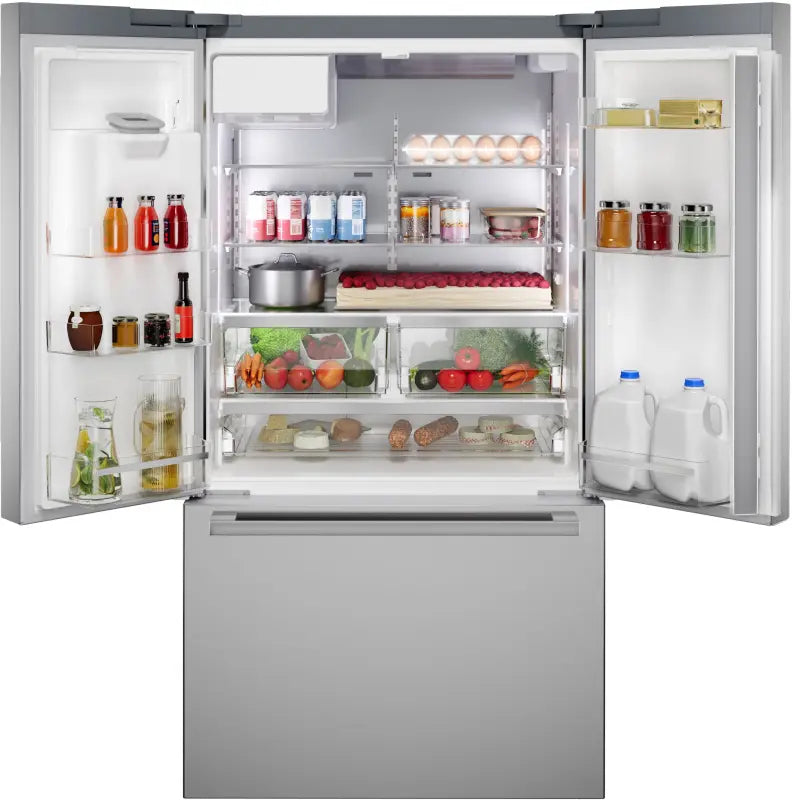 BOSCH 500 Series French Door Bottom Mount Refrigerator 36'' Stainless steel (with anti-fingerprint), Total No Frost - Stainless (B36CD52SNS)