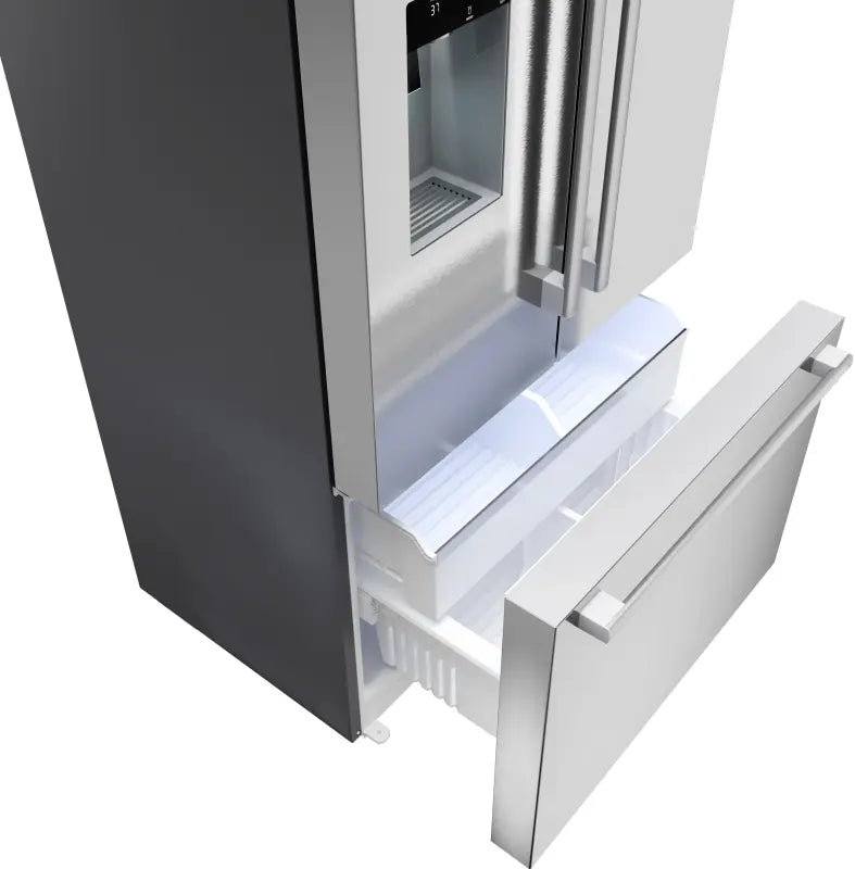 BOSCH 36" 500 Series, 3-Door, Counter Depth, External ice/water, Stainless Steel, 70" - Stainless steel (with anti-fingerprint) (B36CD52SNS)