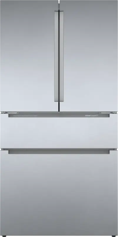 BOSCH 800 Series French Door Bottom Mount Refrigerator  36'' Easy clean stainless steel B36CL80ENS - Stainless steel (with anti-fingerprint) (B36CL80ENS)