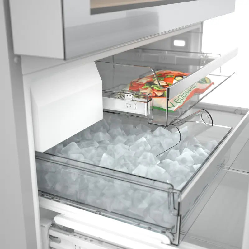 BOSCH 800 Series French Door Bottom Mount Refrigerator, Glass door 36'' Brushed steel - Stainless Steel (B36CL81ENG)