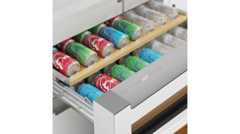 Bosch 800 Series French Door Bottom Mount Refrigerator, Glass door 36'' - White Glass (B36CL81ENW)