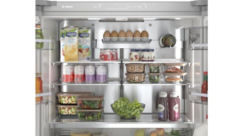 BOSCH 800 Series French Door Bottom Mount Refrigerator, Glass door 36'', Total No Frost - White (B36CL81ENW)
