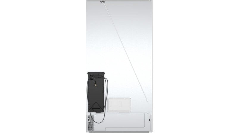 BOSCH 800 Series French Door Bottom Mount Refrigerator, Glass door 36'', Total No Frost - White (B36CL81ENW)