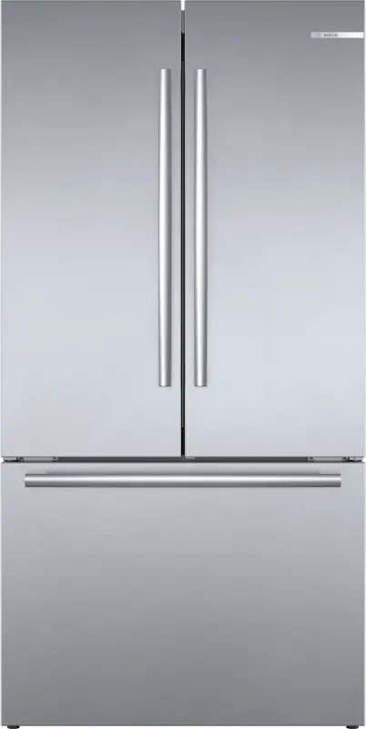 BOSCH 800 Series French Door Bottom Mount Refrigerator 36'' Easy clean - Stainless steel (with anti-fingerprint) (B36CT80SNS)
