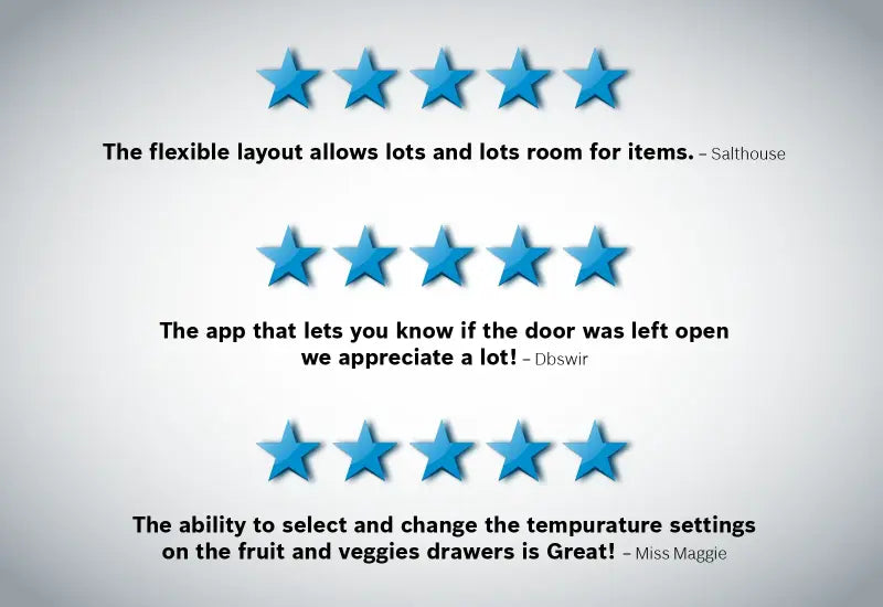 BOSCH 800 Series French Door Bottom Mount Refrigerator 36'' Easy clean - Stainless steel (with anti-fingerprint) (B36CT80SNS)