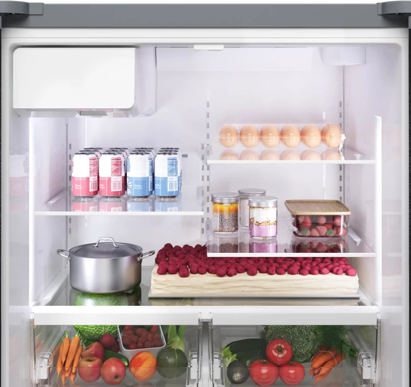 BOSCH 100 Series French Door Bottom Mount Refrigerator 36'' - Stainless Steel (B36FD10ENS)