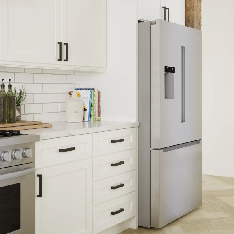 BOSCH 100 Series French Door Bottom Mount Refrigerator 36'' - Stainless Steel (B36FD10ENS)