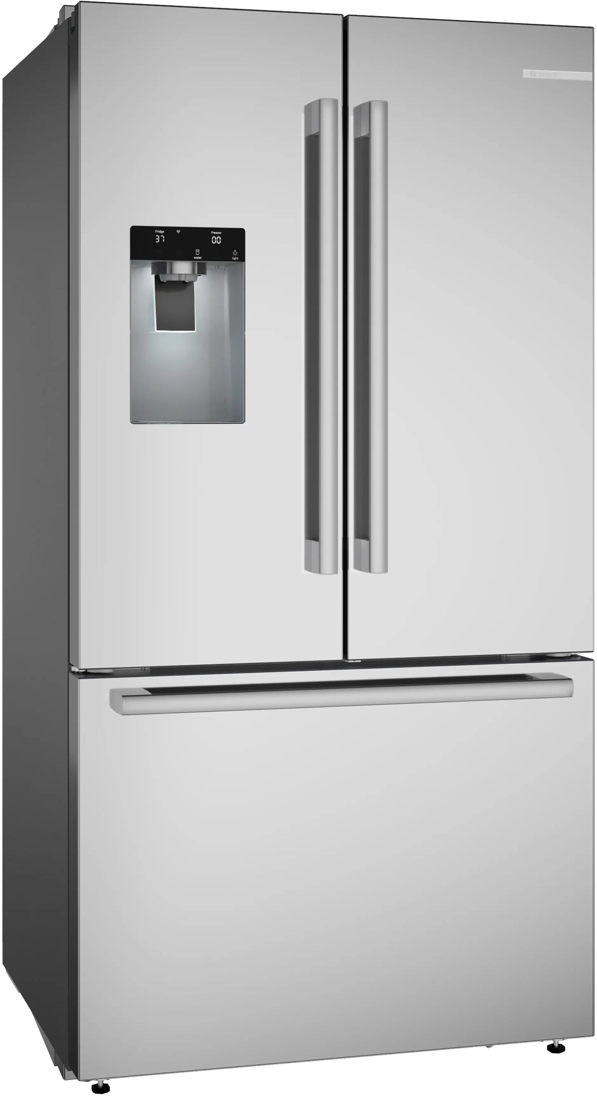 BOSCH 500 Series French Door Bottom Mount Refrigerator 36'' Brushed steel - Stainless Steel (B36FD52SNS)