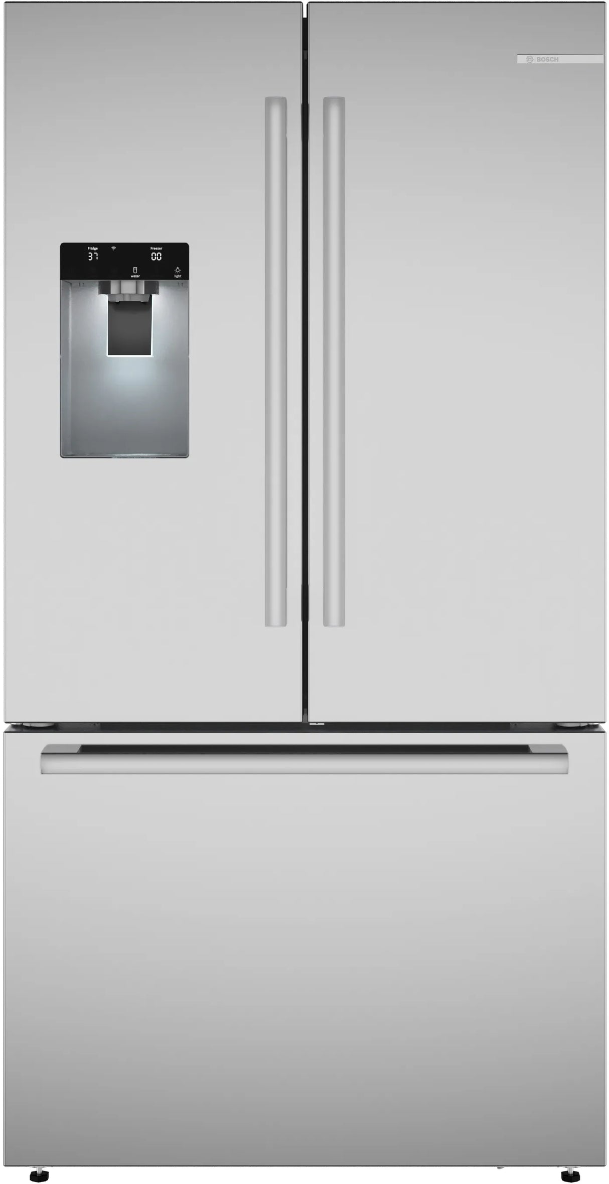 BOSCH 500 Series French Door Bottom Mount Refrigerator 36'' Brushed steel - Stainless Steel (B36FD52SNS)