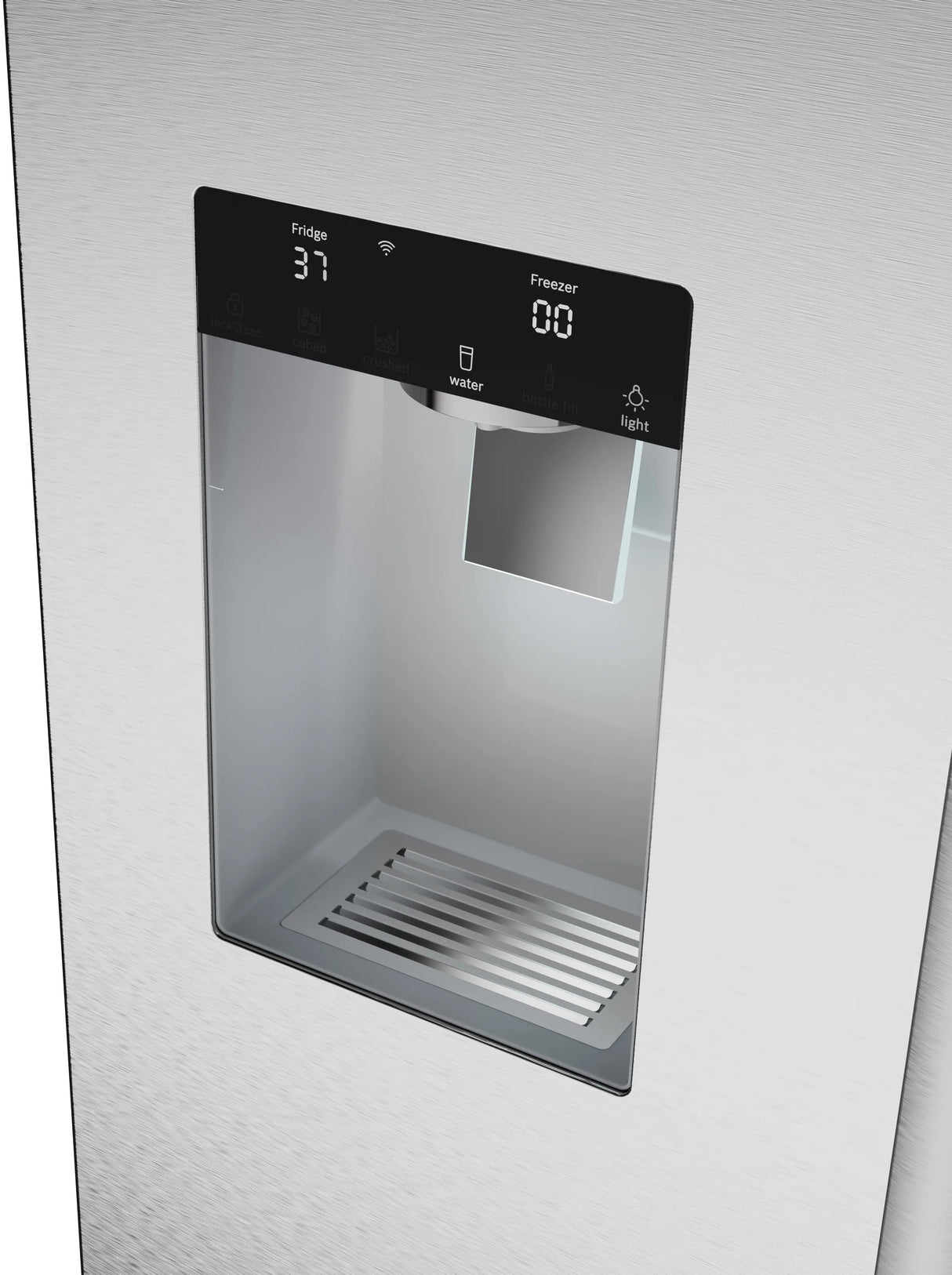 BOSCH 500 Series French Door Bottom Mount Refrigerator 36'' Brushed steel - Stainless Steel (B36FD52SNS)