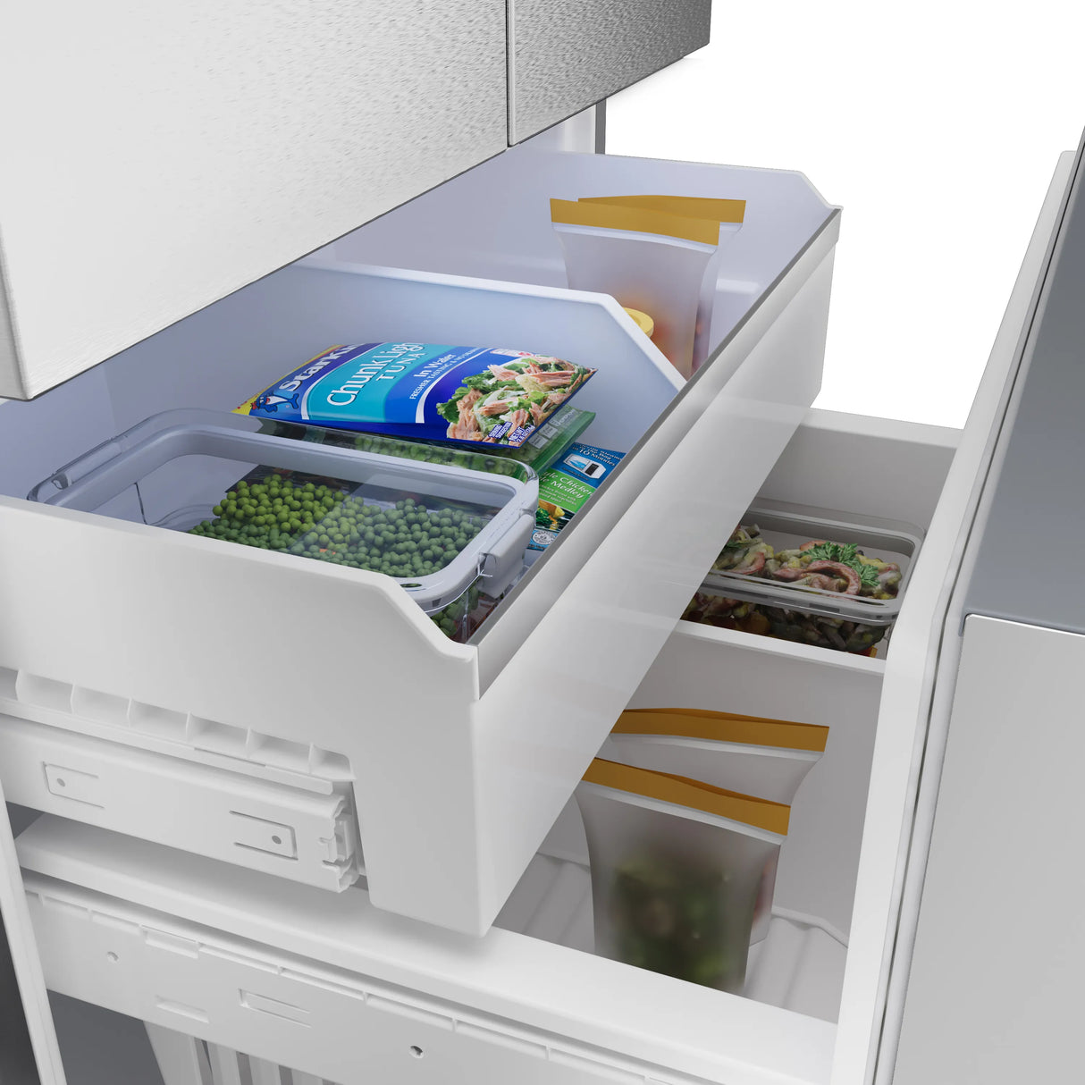 BOSCH 500 Series French Door Bottom Mount Refrigerator 36'' Brushed steel - Stainless Steel (B36FD52SNS)