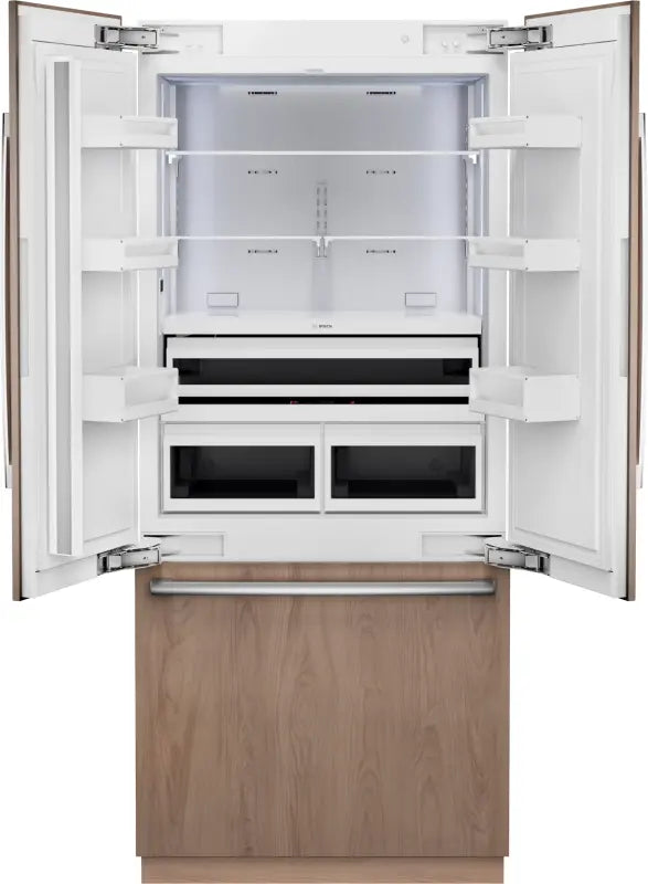 BOSCH 36" Benchmark® Built-in 2-Door Bottom Mount Fridge-Freezer Combination - Stainless (B36IT100NP)