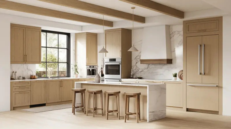 BOSCH 36" Benchmark® Built-in 2-Door Bottom Mount Fridge-Freezer Combination - Stainless (B36IT100NP)