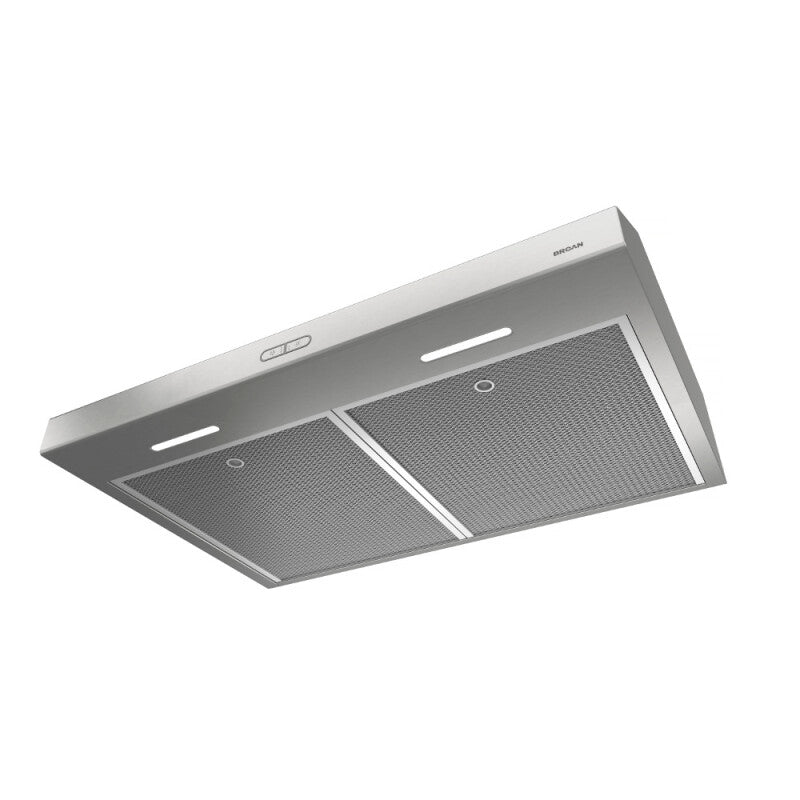 BROAN Broan(R) Glacier 42-Inch Convertible Under-Cabinet Range Hood, 375 Max Blower CFM, Stainless Steel -  (BCDF142SS)