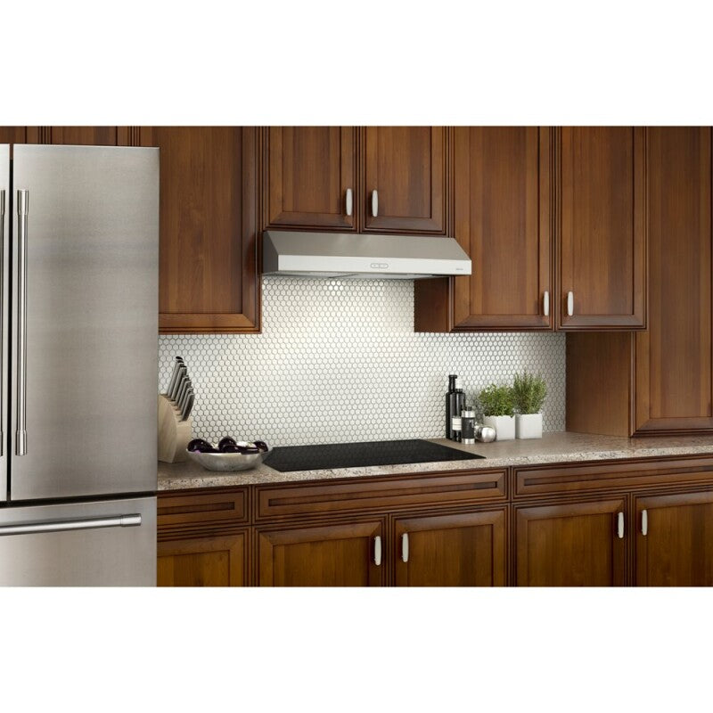 BROAN Broan(R) Glacier 42-Inch Convertible Under-Cabinet Range Hood, 375 Max Blower CFM, Stainless Steel -  (BCDF142SS)