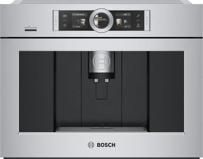 BOSCH 800 Series Built-in Coffee Machine, Removable Water Tank - Stainless Steel (BCM8450UC)