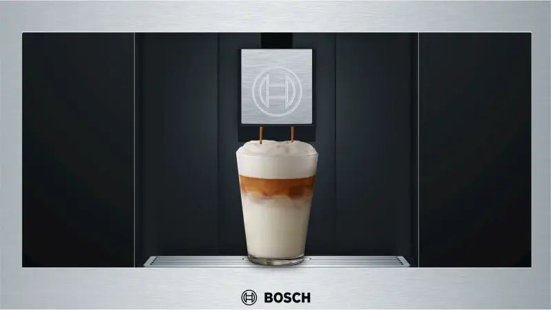 BOSCH 800 Series Built-in Coffee Machine, Removable Water Tank - Stainless Steel (BCM8450UC)