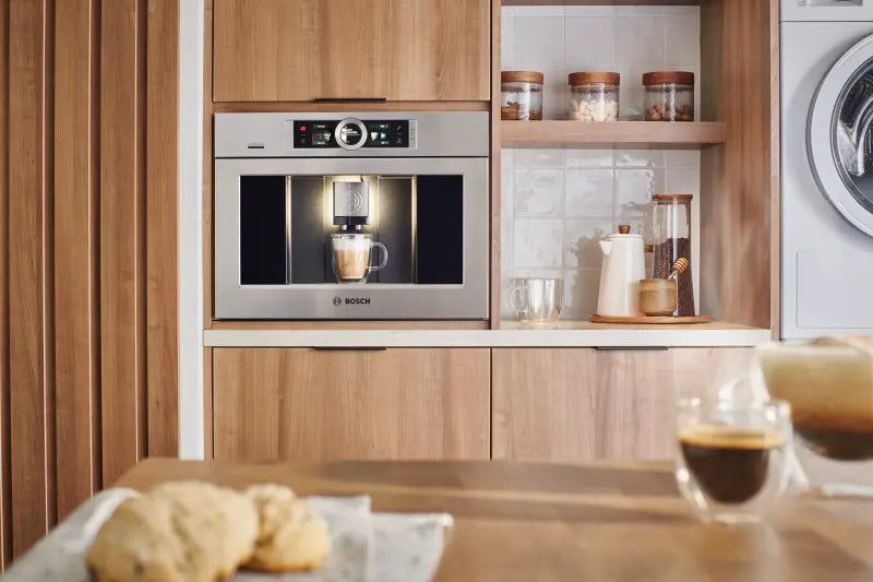 BOSCH 800 Series Built-in Coffee Machine, Removable Water Tank - Stainless Steel (BCM8450UC)