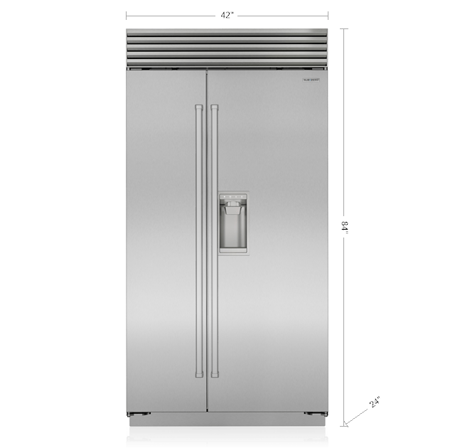 SUB-ZERO 42" Classic Side-by-Side Refrigerator/Freezer with Dispenser - Other (BI42SDSTH)