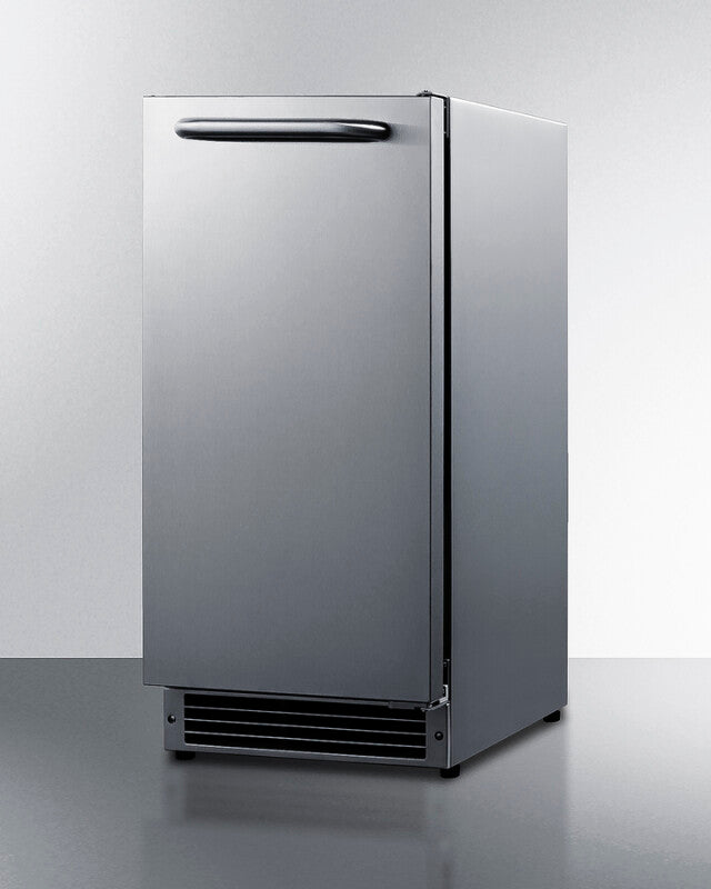 Summit 25 lb. Drain-Free Icemaker, ADA Compliant - Stainless Steel (BIM26H32)